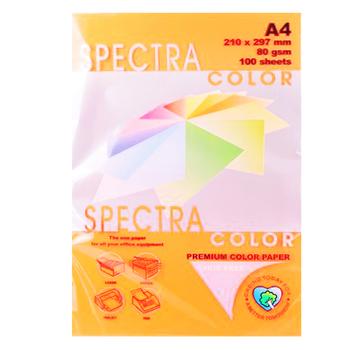 Папір Spectra Color помаранчевий А4 100 аркушів 80г/м2 - купити, ціни на Auchan - фото 1