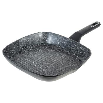 Vinzer Grill Frying Pan Without Lid with Three-Layer Non-Stick Coating 24cm - buy, prices for NOVUS - photo 3