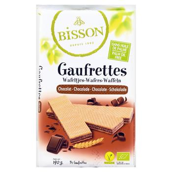 Bisson Organic Waffles with Chocolate 190g - buy, prices for Auchan - photo 1