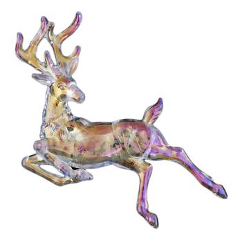 Подвеска на елку Олень №1 Хамелеон пластиковая 12,5х9,5см - купить, цены на Таврия В - фото 1