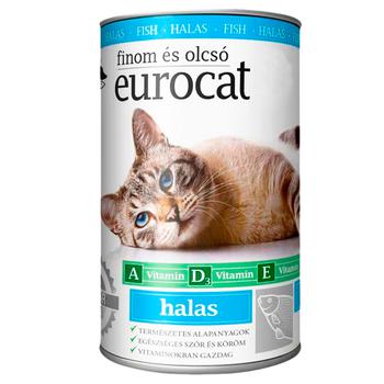 Корм EuroCat для котів з рибою 415г - купити, ціни на МегаМаркет - фото 1