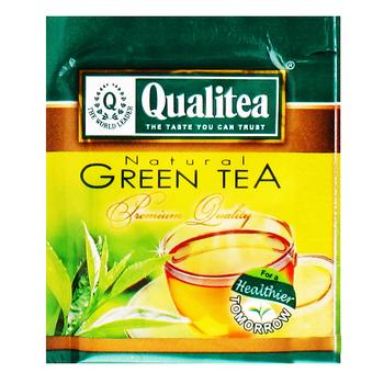 Чай зеленый Qualitea Green Tea с имбирем медом и лимоном 2г - купить, цены на Auchan - фото 1