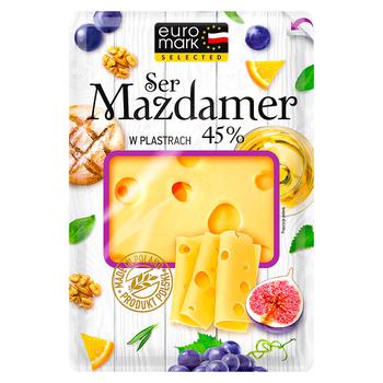 EuroMark Masdamer Sliced Cheese 45% 150g - buy, prices for VARUS - photo 1