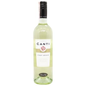 Вино Canti Pinot Grigio Pavia белое сухое 11,5% 0,75л - купить, цены на МегаМаркет - фото 1