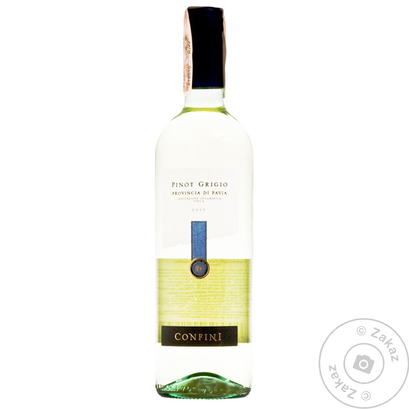 

Вино белое Confini pinot grigio сухое 9.5-13% 0.75л