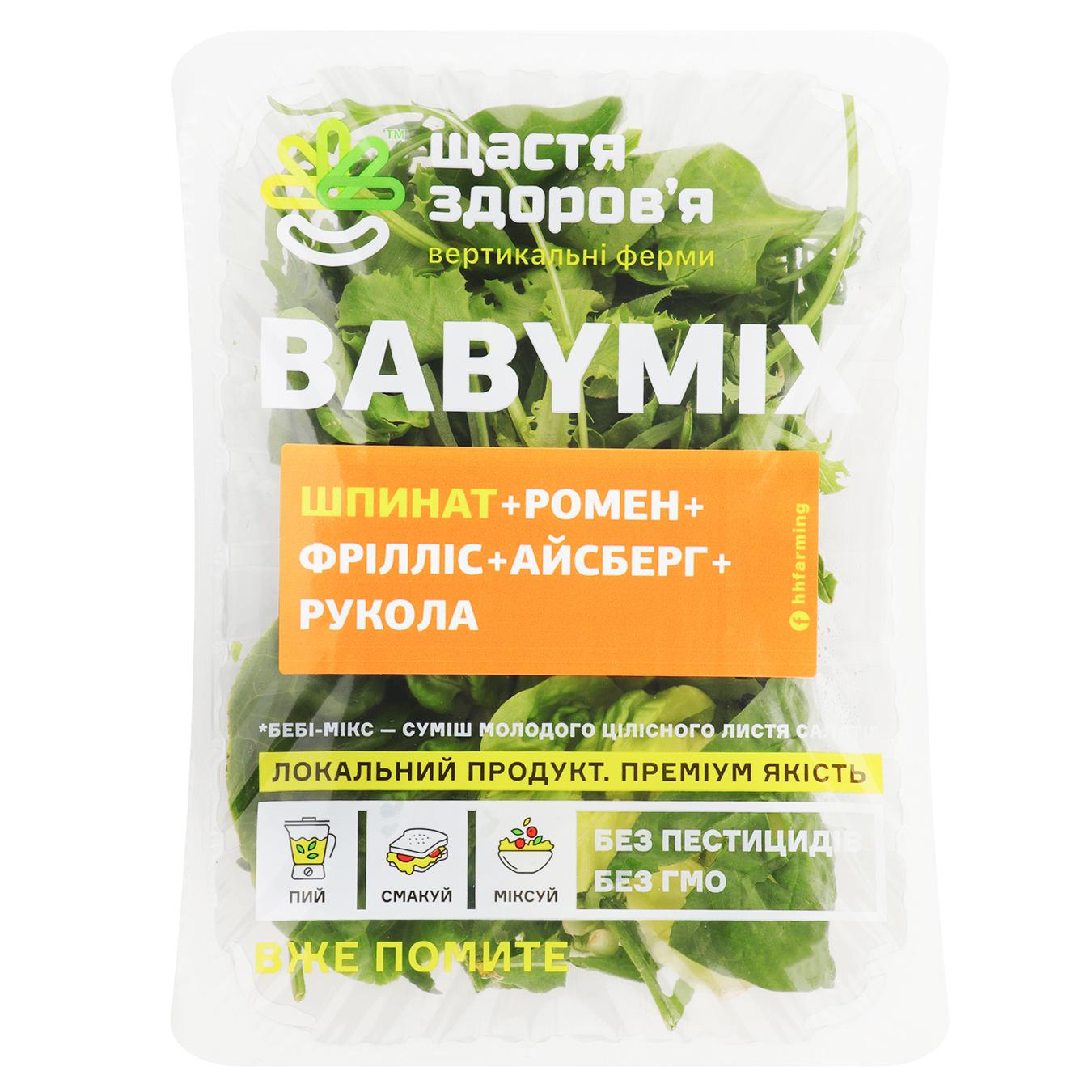 

Салат Счастье Здоровье Бебимикс + шпинат 70г