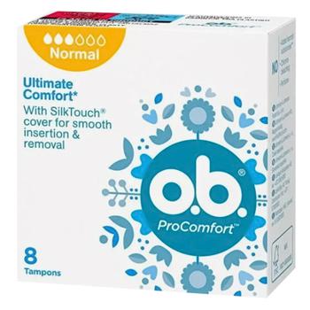 Тампоны женские гигиенические o.b. ProComfort Normal 8шт - купить, цены на Cупермаркет "Харьков" - фото 1