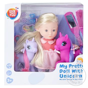 One two fun Set My Pretty Doll with Unicorns 29 elements - buy, prices for Auchan - photo 3