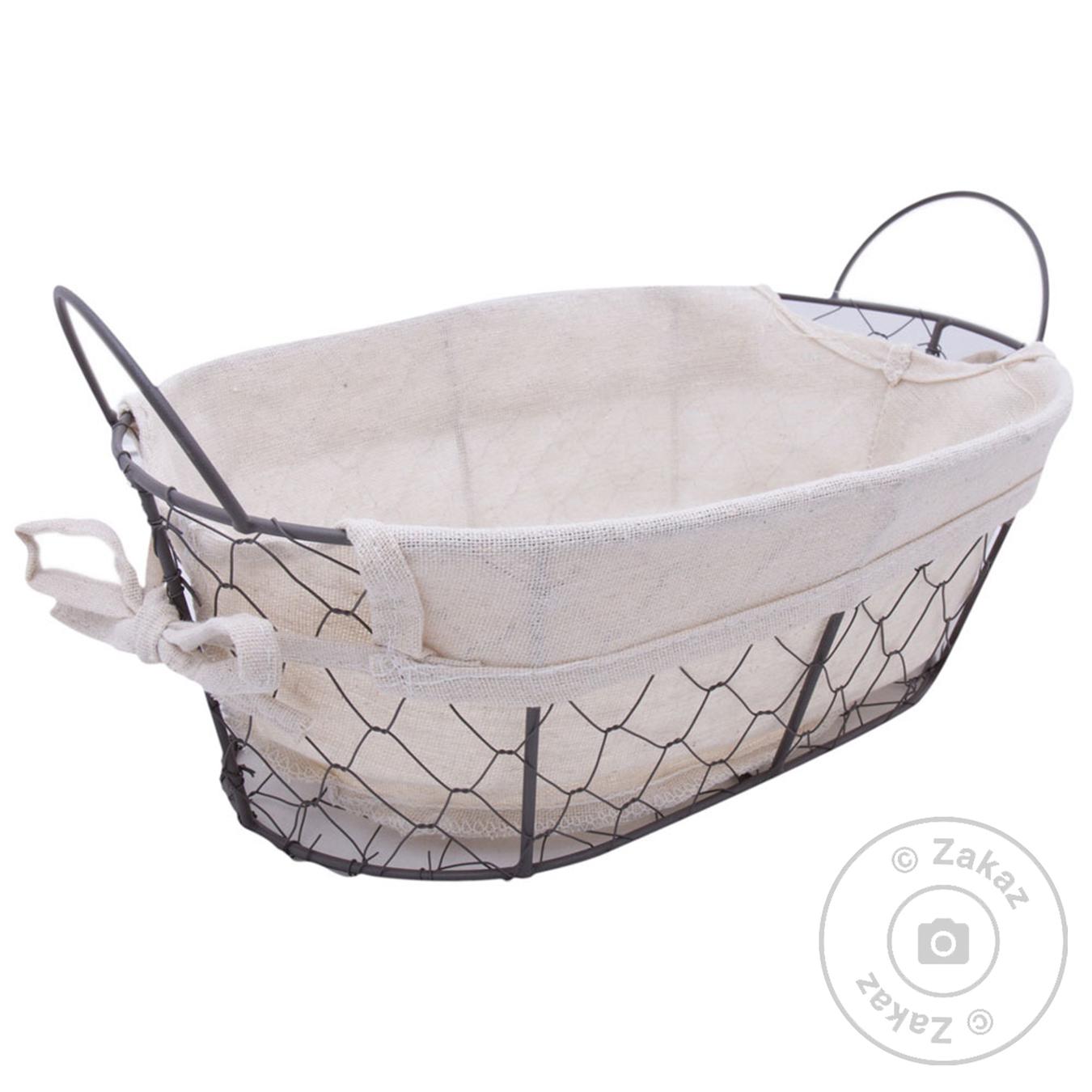 

Корзина Zeller Countrystyle для хлеба 30х21x11см 18091