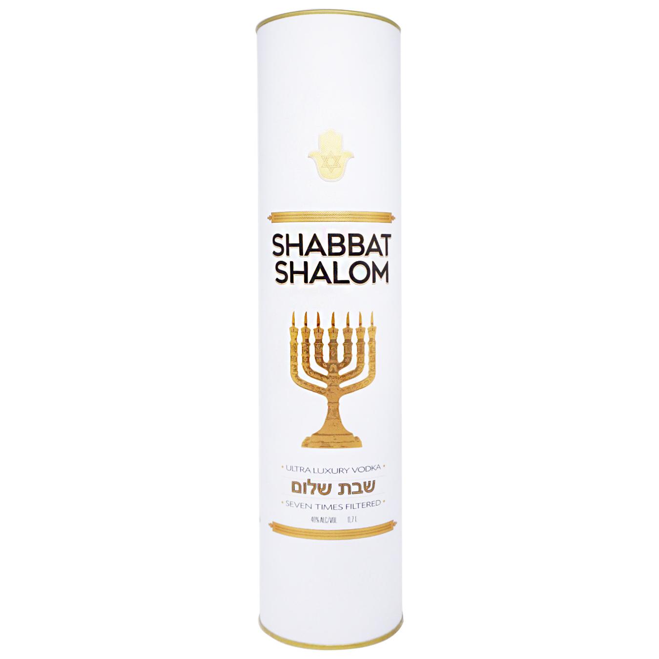 

Водка Shabbat Shalom Ultra Luxury 40% 0,7л в тубусе