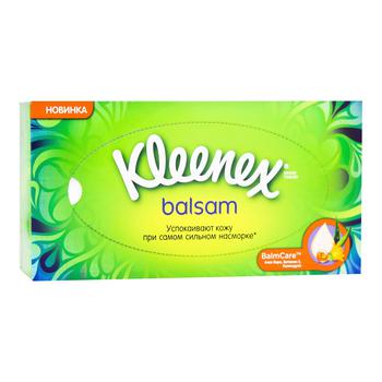 Салфетки Kleenex Balsam бумажные 80шт - купить, цены на Ашан - фото 2