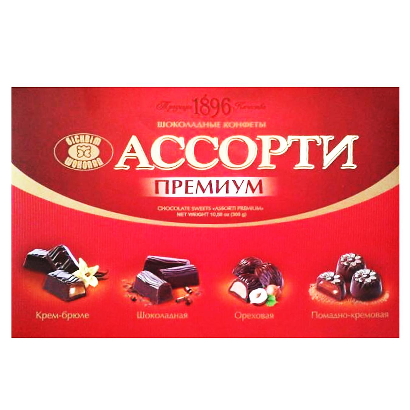 

Конфеты Бисквит-Шоколад Ассорти Премиум 300г