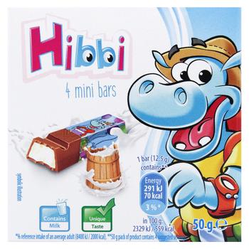 Hibbi Milk Chocolate with Milk Filling 50g