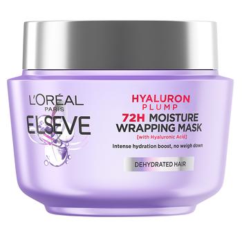 Маска-філлер L'Oreal Paris Elseve Hyaluron Plump для волосся, що потребує зволоження та об'єму 300мл - купити, ціни на Auchan - фото 1