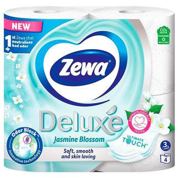 Zewa Deluxe 3-ply Toilet Paper 4pcs - buy, prices for NOVUS - photo 1
