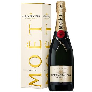 Шампанське Moet & Chandon Brut Imperial біле брют 12% 0,75л