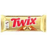 Печенье Twix песочное с карамелью покрытое молочным шоколадом 50г