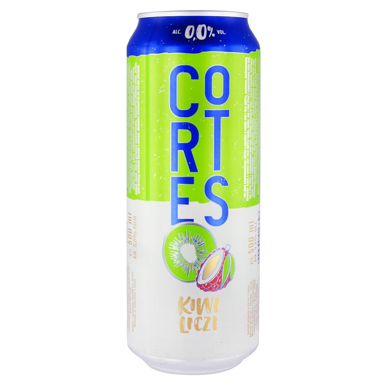 

Пиво безалкогольное Cortes Kiwi Liczi 0% 0,5л