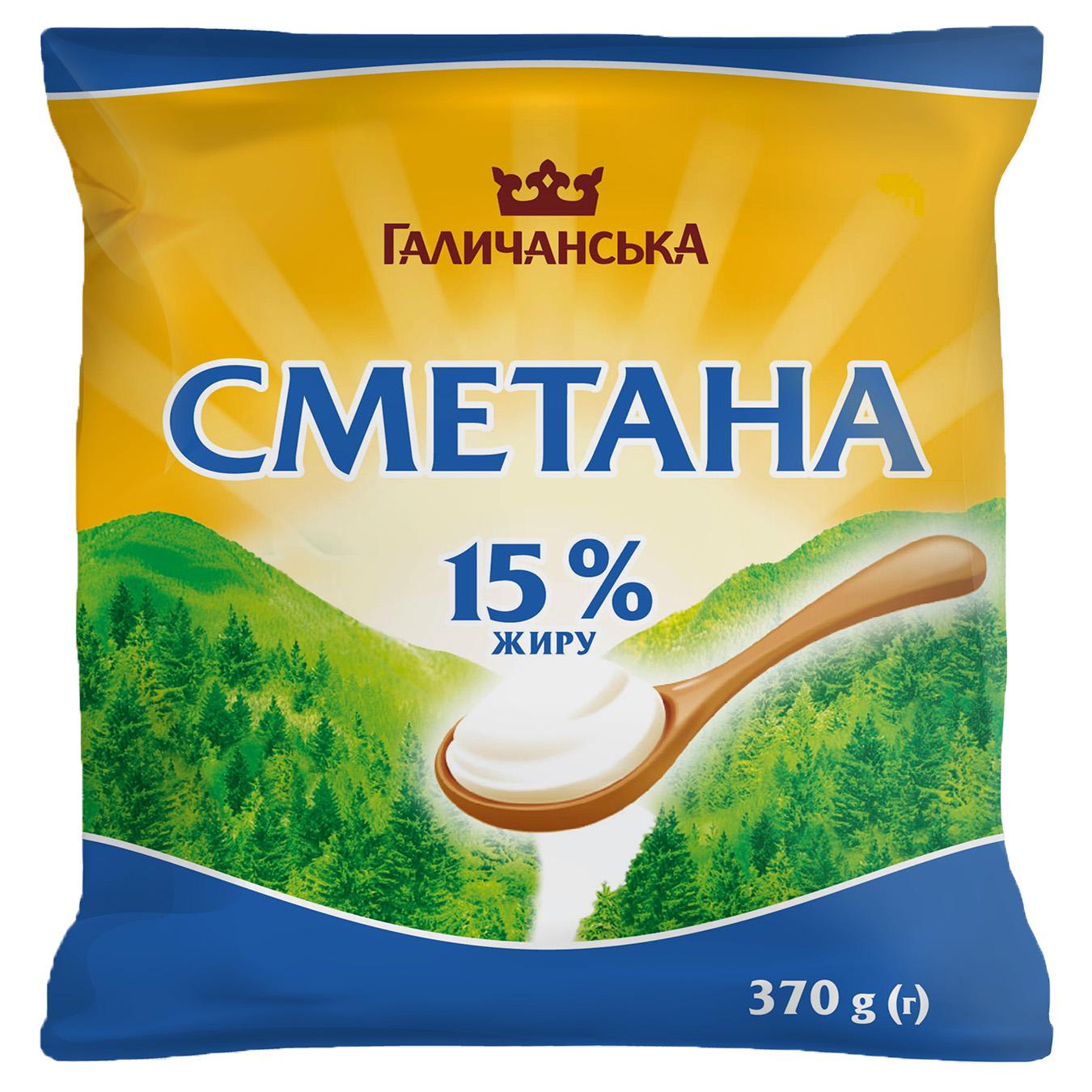 

Сметана ГаличанськА 15% 370г