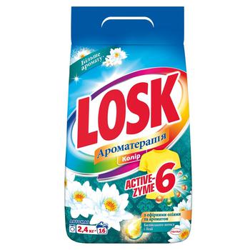 Losk Color Aromatherapy Loaundry Powder Detergent 2.4kg - buy, prices for Auchan - photo 2