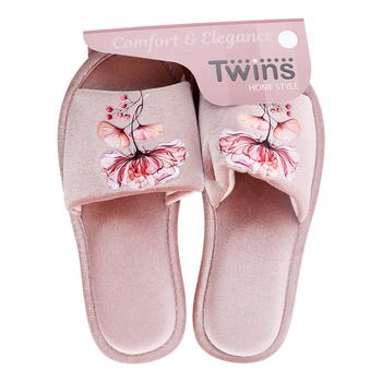 Twins HS-VL Domestic Velor with Sticker Women's Slippers Size 40 - buy, prices for NOVUS - photo 1