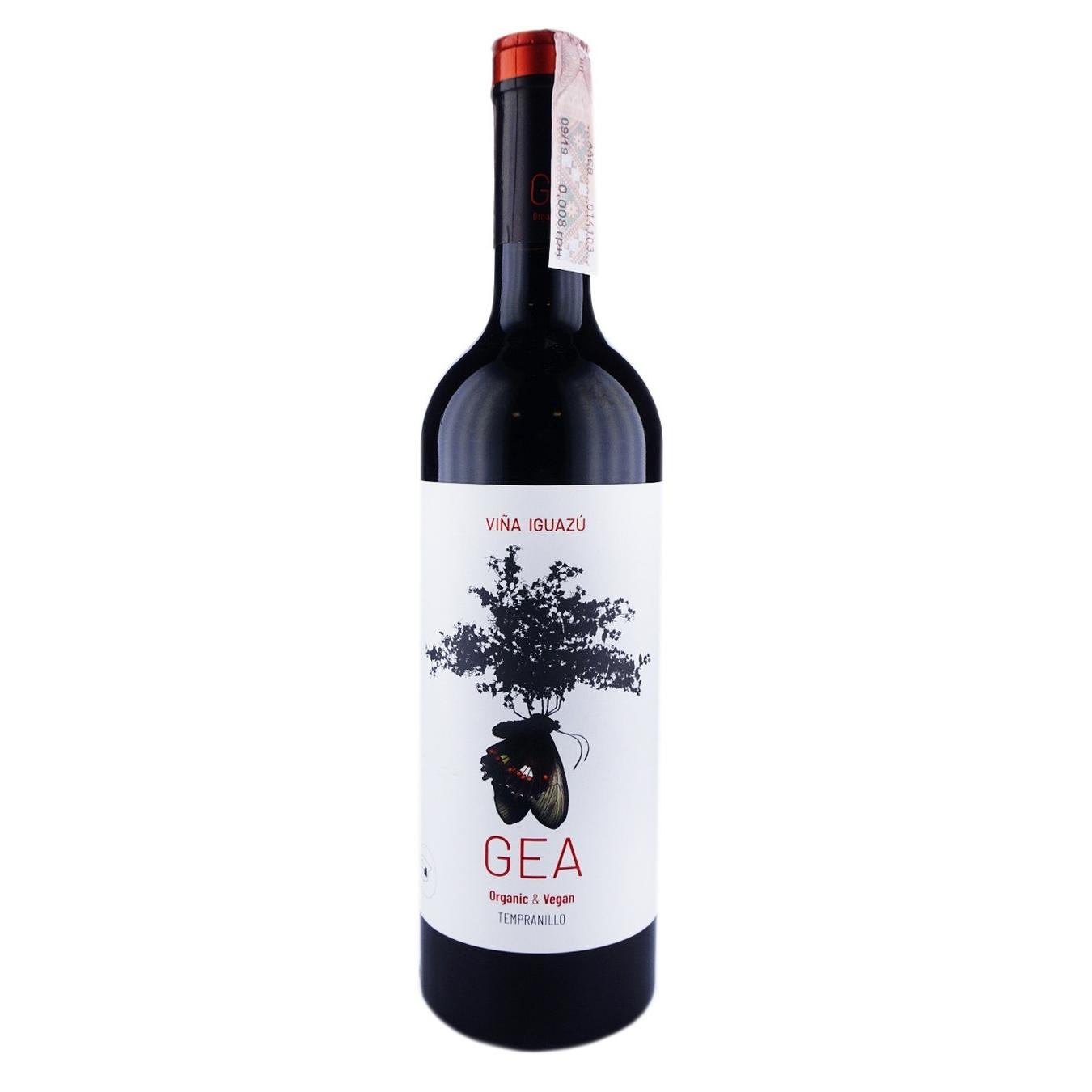 

Вино Gea Organic & Vegan Tempranillo красное сухое 13,5% 0,75л