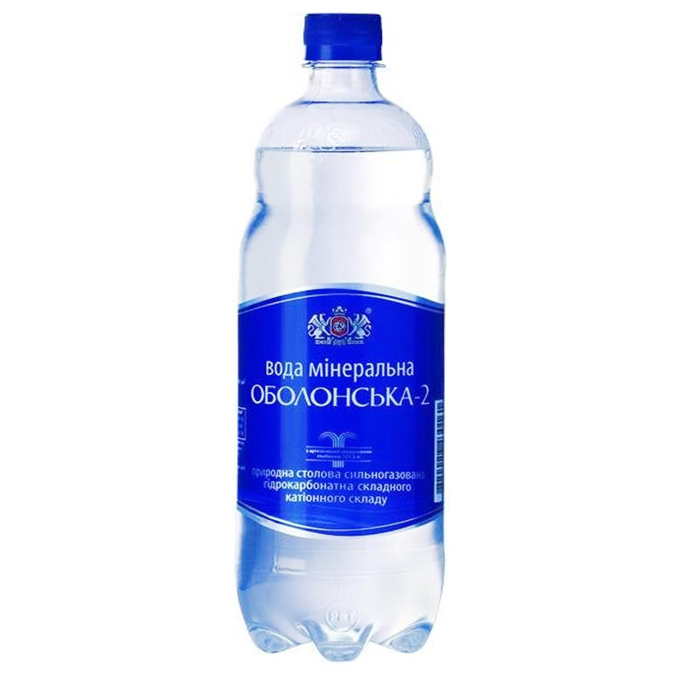 

Вода минеральная Оболонская №2 газированная 1л