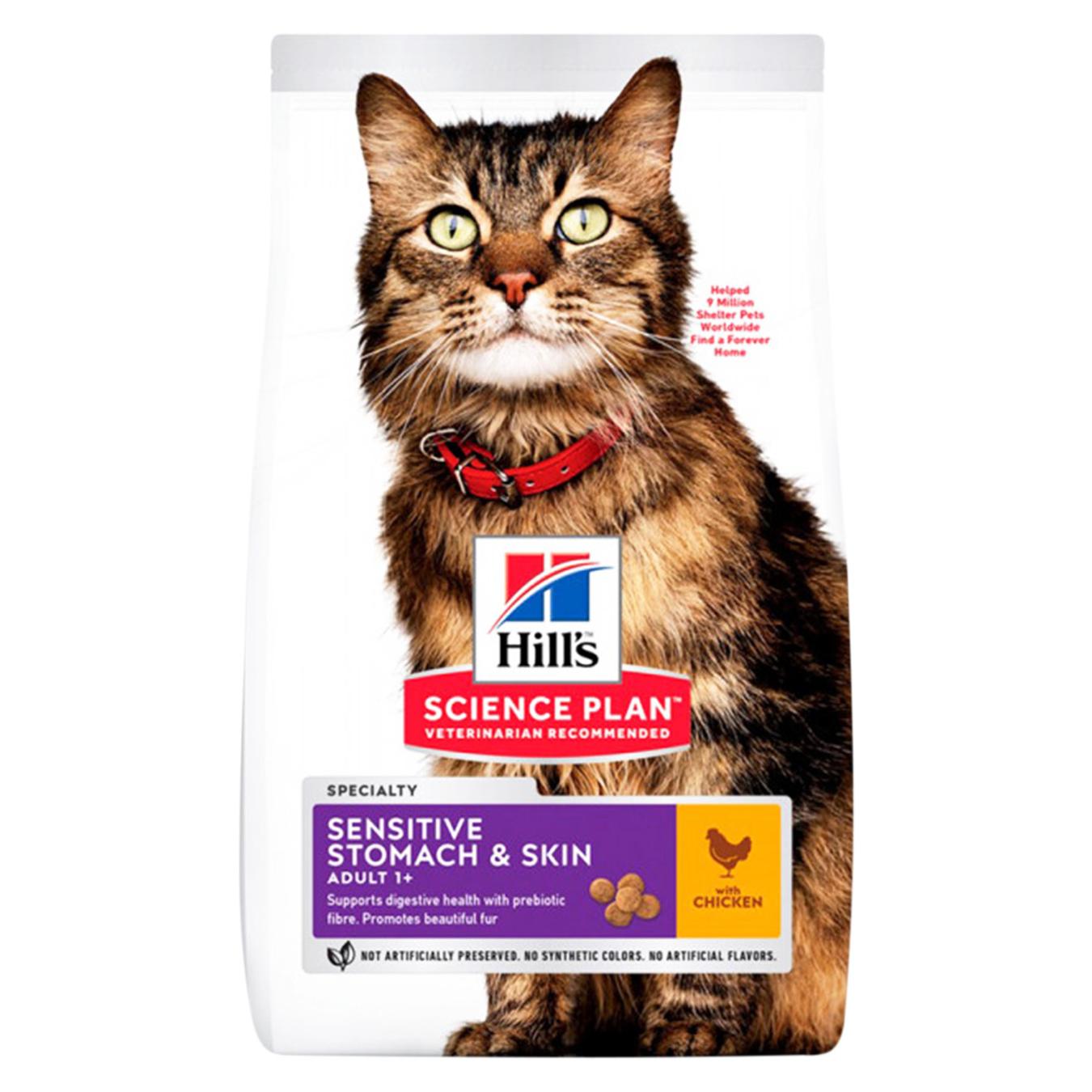 

Корм сухой Hill's курица для кошек с чувствительным пищеварением и кожей 300г
