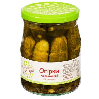 Z Babusynoyi Hryadky Pickled Cucumbers 500g