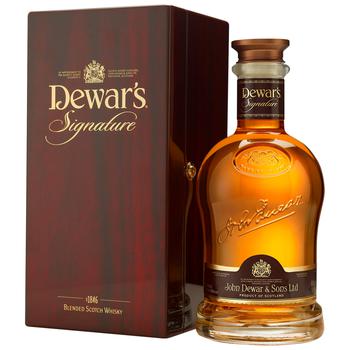 Віскі Dewar`s Signature 40% 0,75л в коробці - купити, ціни на МегаМаркет - фото 1