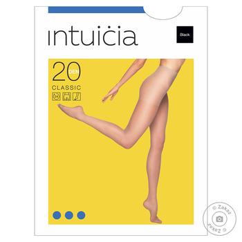 Колготки Intuicia Classic женские черные 20ден 5-6р - купить, цены на ULTRAMARKET - фото 1