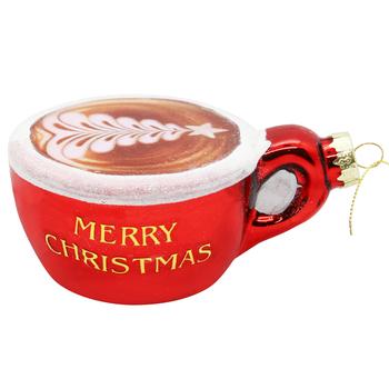 Украшение елочное Koopman Чашка для кофе 12,7х9,5х5,5см - купить, цены на - фото 6