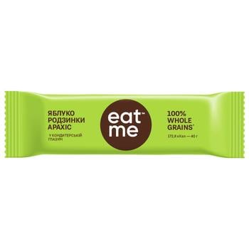 Eat Me Raisins-Apple-Peanut Grain Bar 40g - buy, prices for COSMOS - photo 1