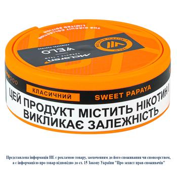 Паучи никотиносодержащие Velo Sweet Papaya классический 20шт