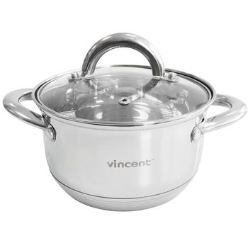 Vincent Stainless Steel Casserole 18cm 2.6l - buy, prices for Auchan - photo 1