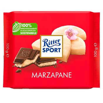 Шоколад черный Ritter Sport марципан 100г - купить, цены на Auchan - фото 1