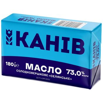 Kaniv Peasant Sweet Cream Butter 73% 180g - buy, prices for Chudo Market - photo 1