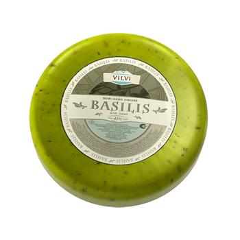 Cheese with basil hard 45% - buy, prices for MegaMarket - photo 1