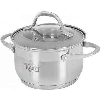 Krauff Casserole with Glass Lid 16cm 2.1l - buy, prices for - photo 1