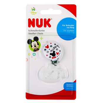 Кліпса Nuk Disney Mickey з ланцюжком для пустушок - купити, ціни на - фото 1