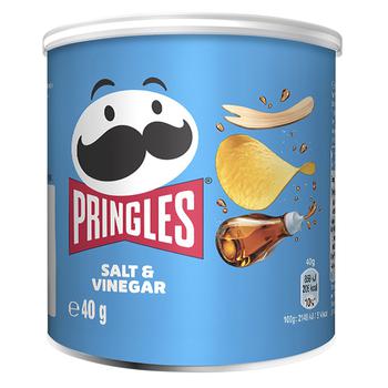 Чипси Pringles Сіль та оцет 40г - купити, ціни на КОСМОС - фото 1