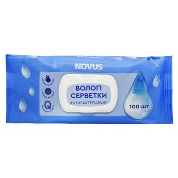 Novus Antibacterial Wet Wipes 100pcs - buy, prices for NOVUS - photo 1