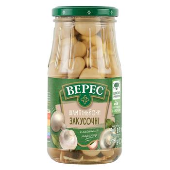 Veres Zakusochni Marinated Champignons 480g - buy, prices for NOVUS - photo 1