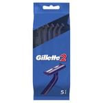 Gillette 2 Disposable Razors 5pcs