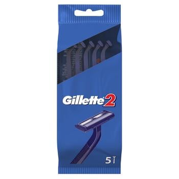 Gillette 2 Disposable Razors 5pcs - buy, prices for METRO - photo 1