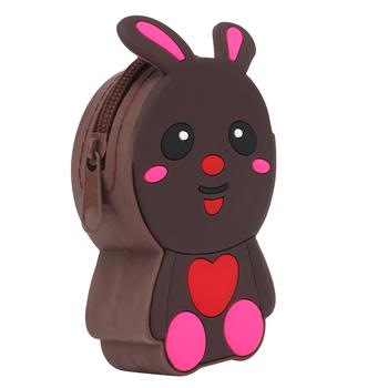 Кошелек-брелок Зайчик силиконовый в ассортименте - купить, цены на КОСМОС - фото 2