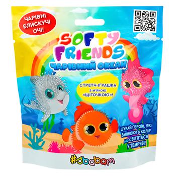 Стретч-іграшка у вигляді тварини Sbabam Softy friends Чарівний океан 1/CN22 - купити, ціни на Auchan - фото 1