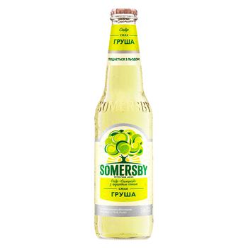 Cидр Somersby Груша 4,7% 0,33л - купить, цены на AlcoHub - фото 1