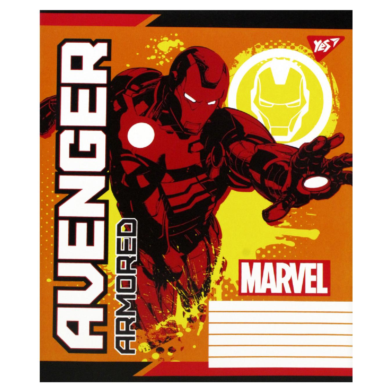

Тетрадь YES Avengers школьная косая линия А5 12 листов