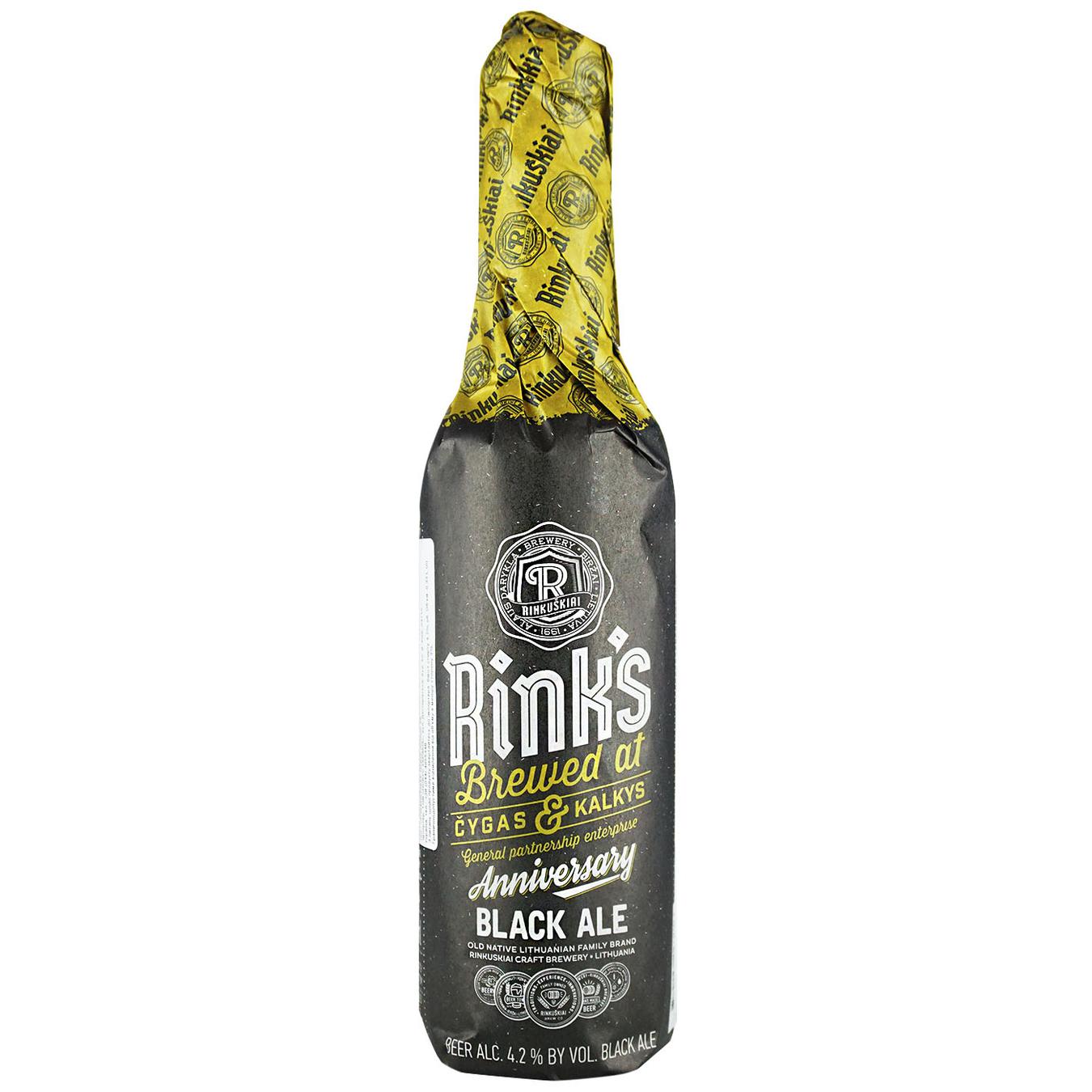 

Пиво Rink's Anniversary Black ale темное 4,2% 0,33л